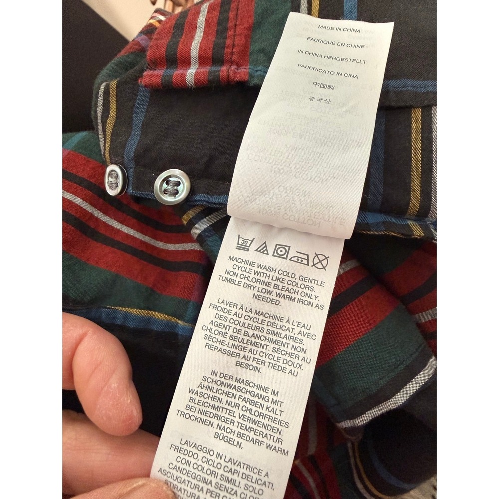 J.Crew Womens Shirt Stewart Plaid Tartan Red Green Preppy Academia Heritage/8 - Picture 5 of 9